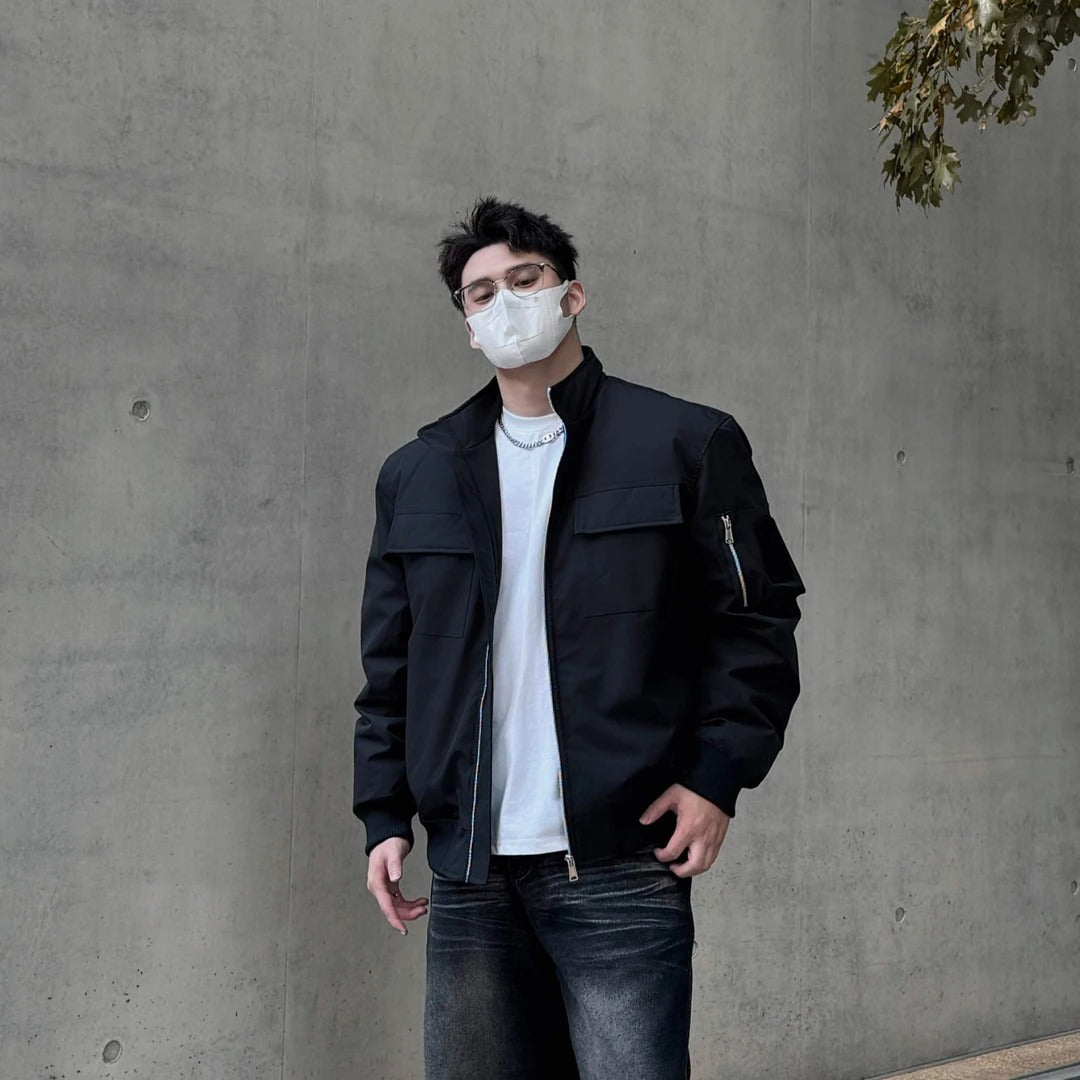 STREETWEAR OVERSIZED BOMBER JACKET EHW5056