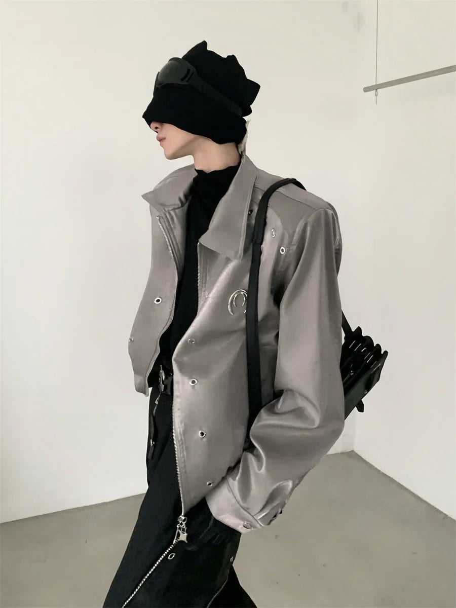 [AUTUMNWIND] 숄더패드 실루엣 라펠 숏 재킷 ST517 