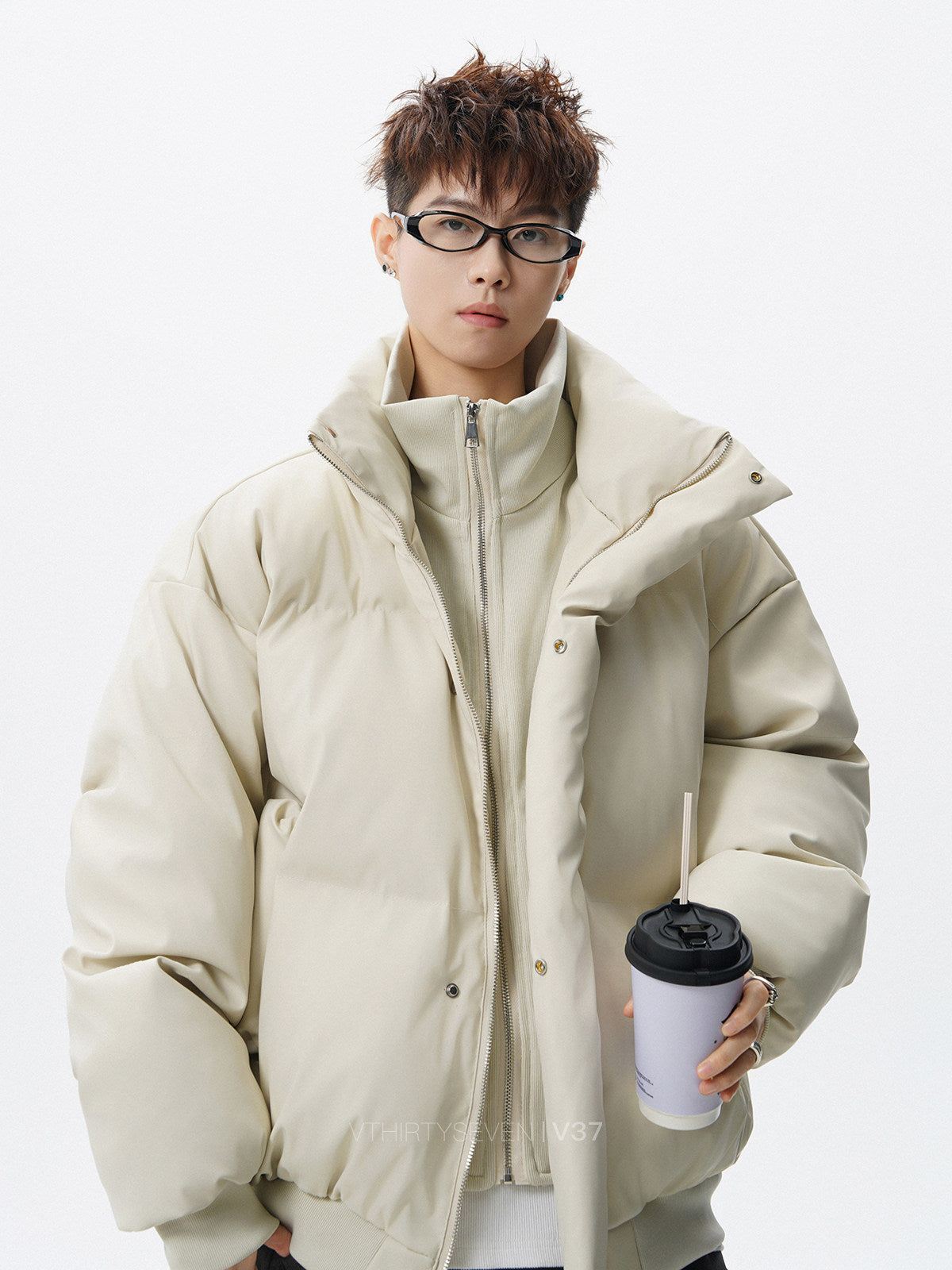 Oversized Jacket - Streetwear Two-in-One Outfit EHW5025