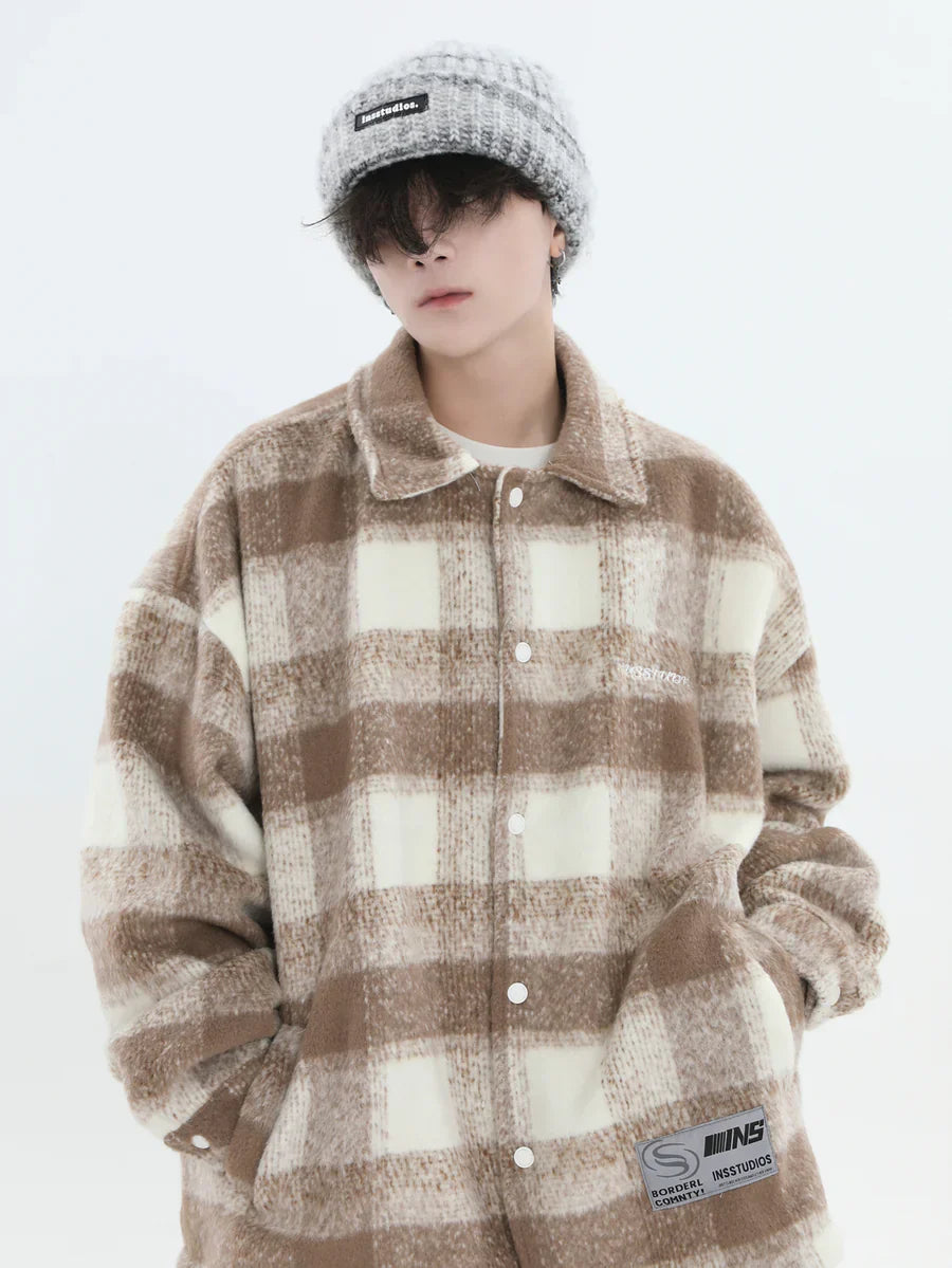 [INSstudios] LOGO LOOSE LAPEL JACKET ST1239