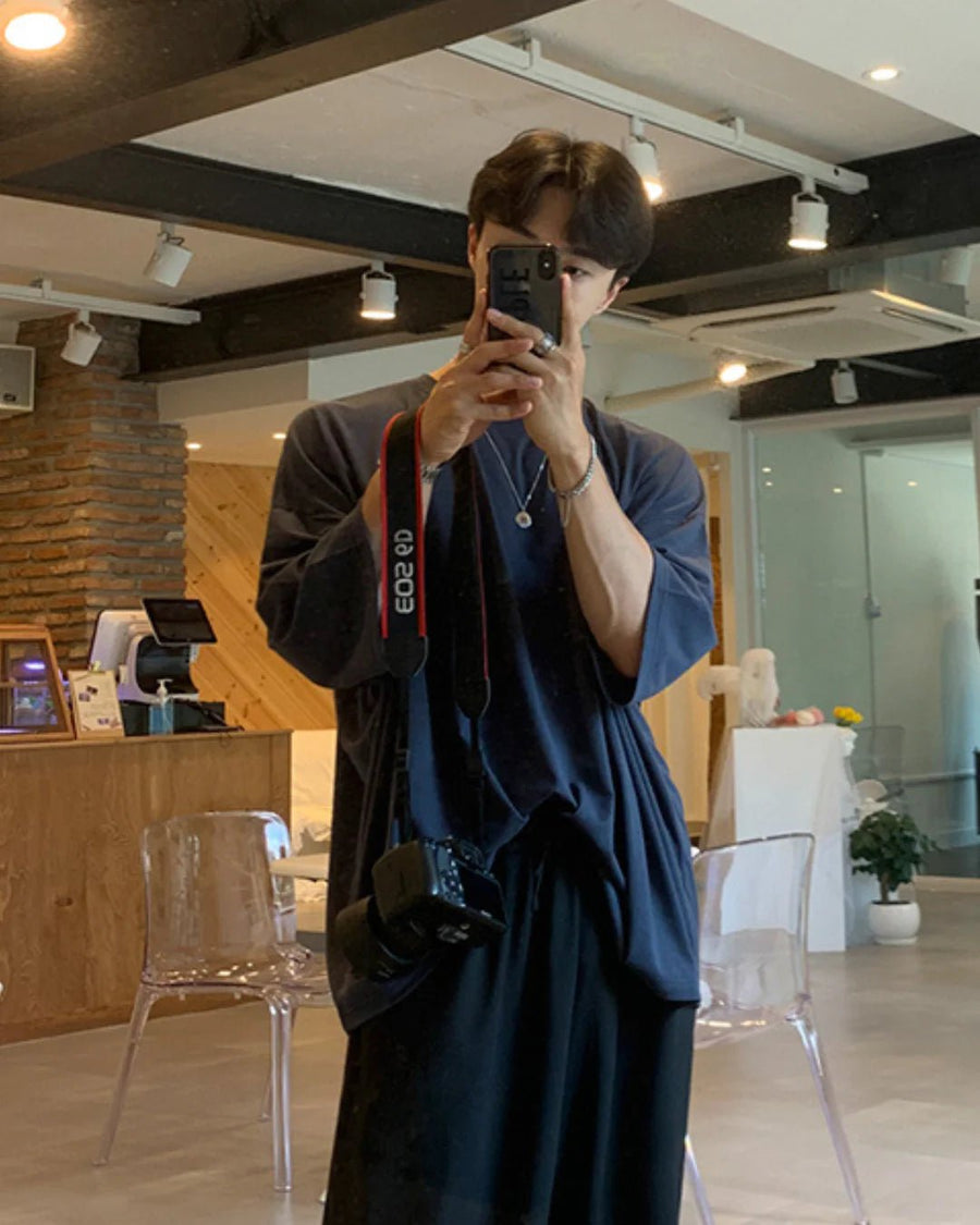 [MRCYC] 면 소재 루즈핏 라운드넥 반팔 티셔츠 ST1054 