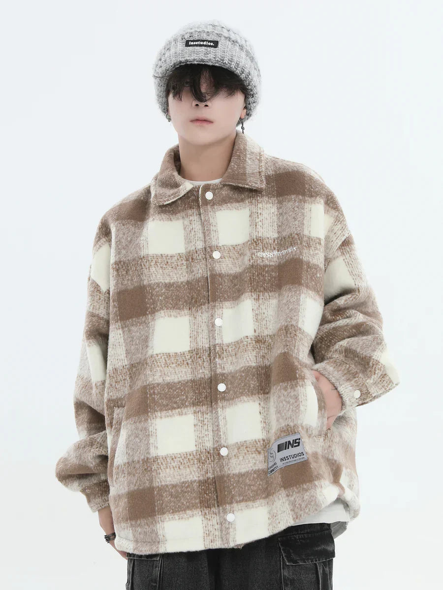 [INSstudios] LOGO LOOSE LAPEL JACKET ST1239