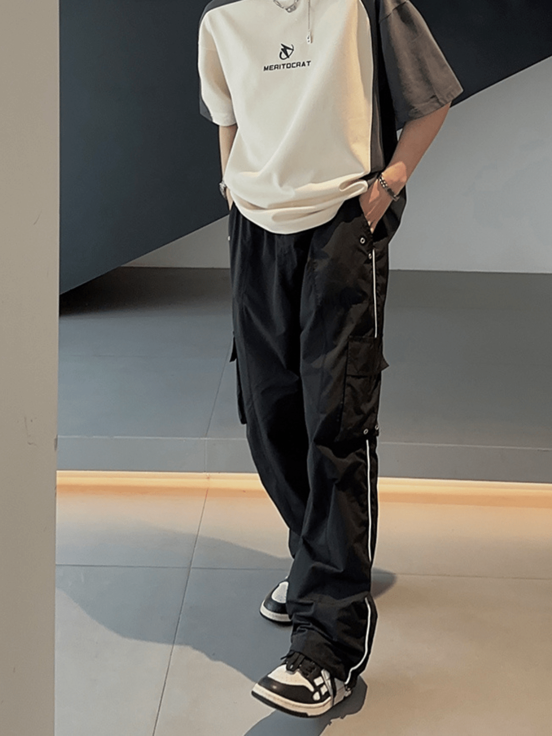 [JH HOMME] loose summer half-sleeve design t-shirt st2258