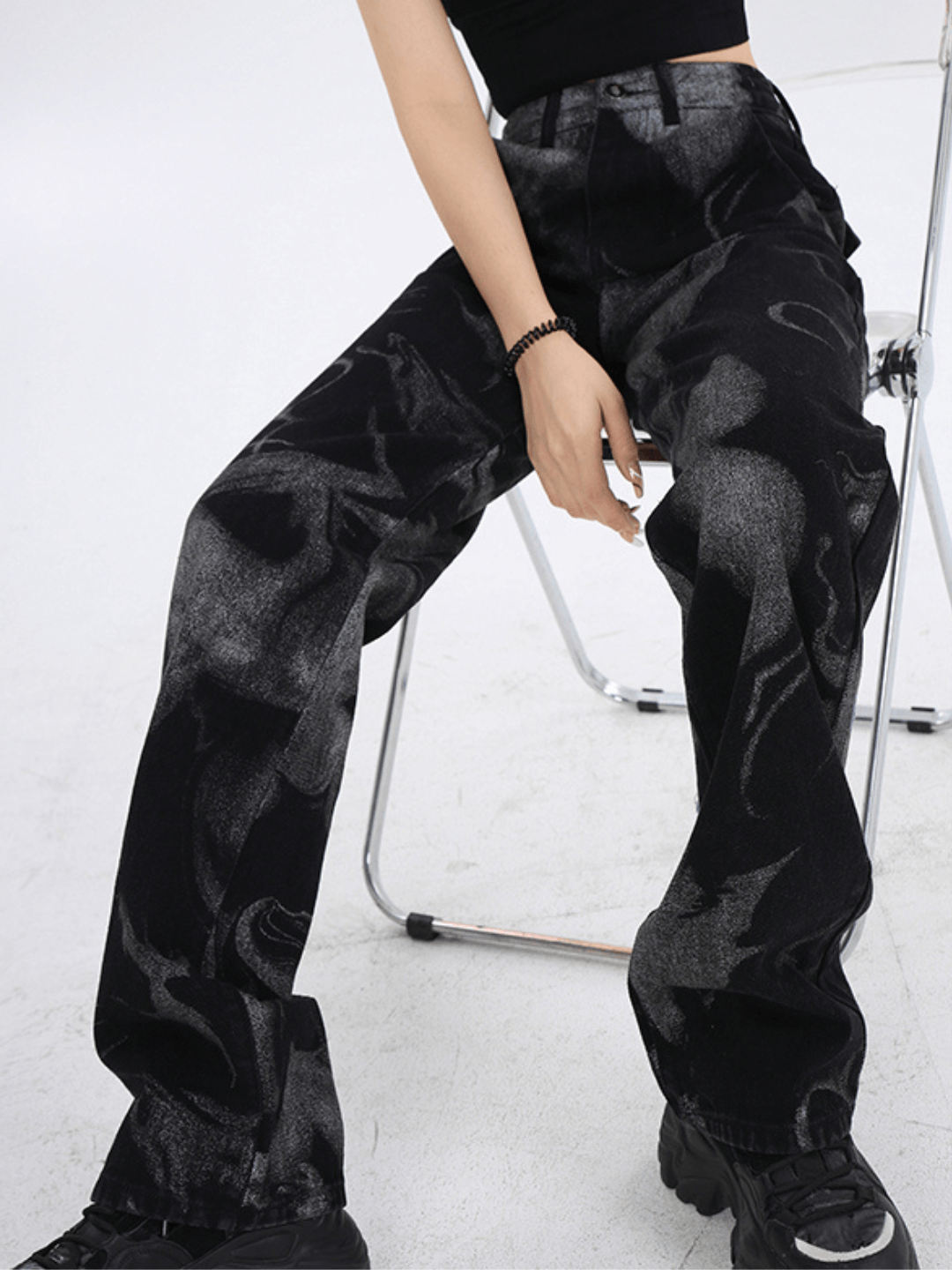 American retro straight jeans st1682