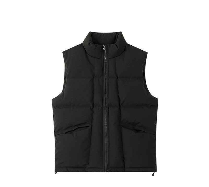 Lazy Wind Weste Herren Herbst- und Winterbekleidung aus Baumwolle, locker, lässig, trendig, vielseitig, ärmellose Stehjacke SIN0900 