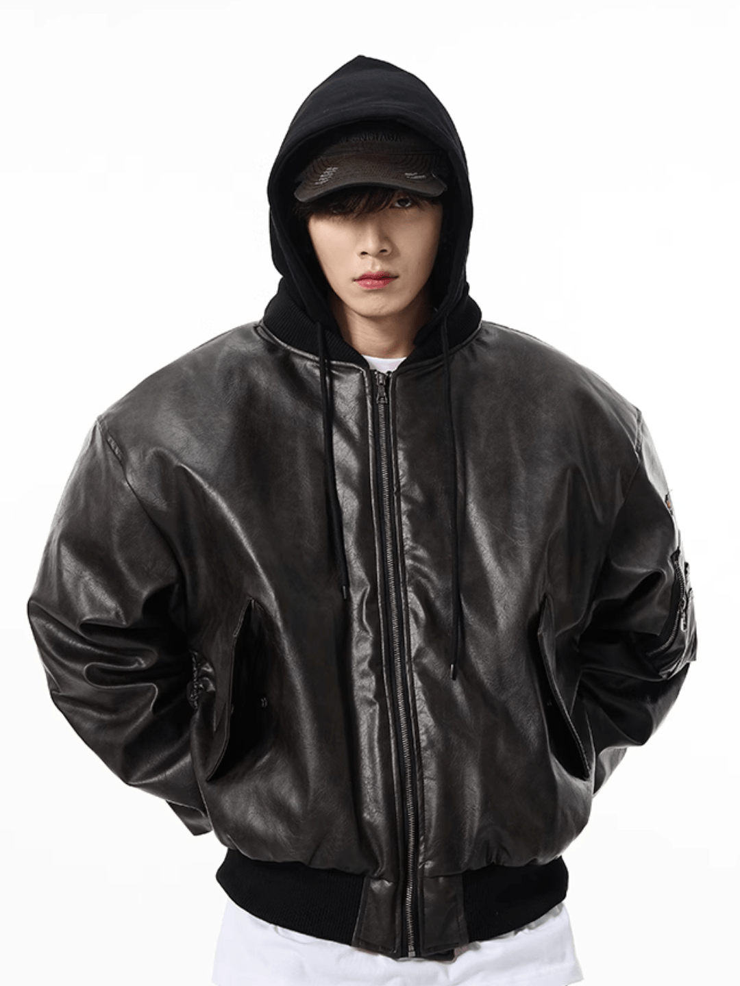 [motherfucker] American flight jacket leather jacket st1774