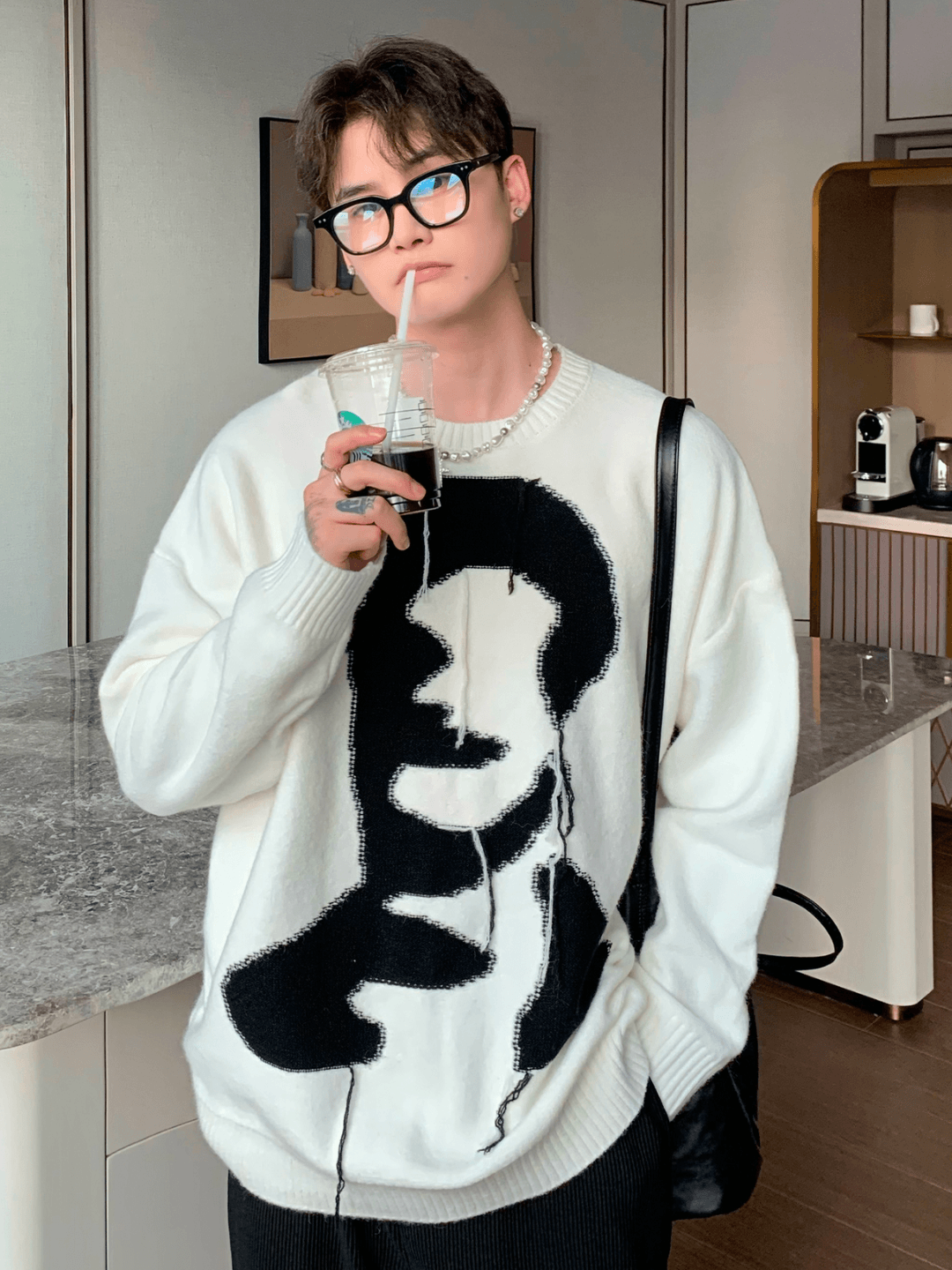 [CUIBUJU] 고급 라운드넥 스웨터 st1550 