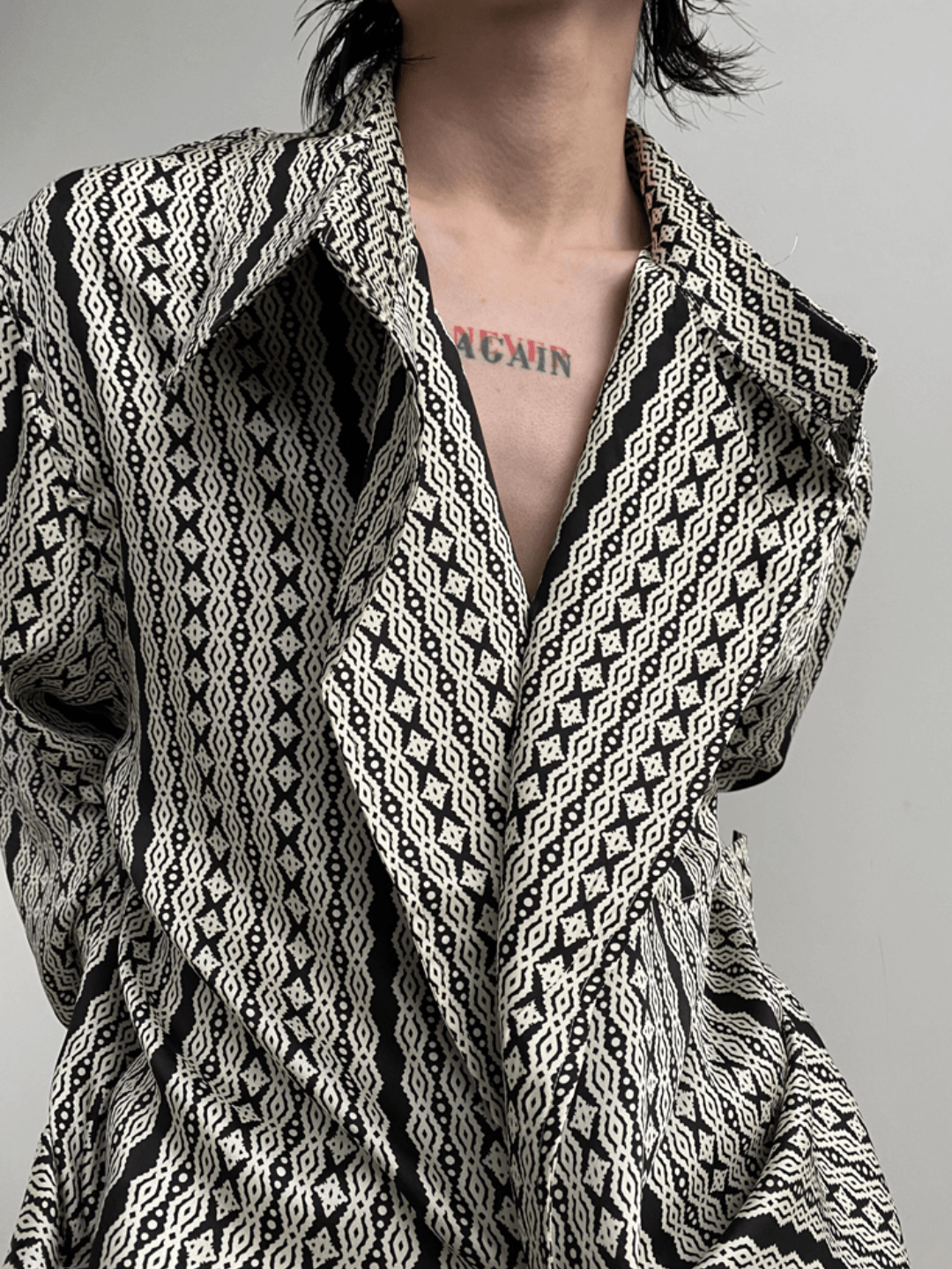 [GENESISBOY] 실크 드레이프 루즈핏 셔츠 st1310 