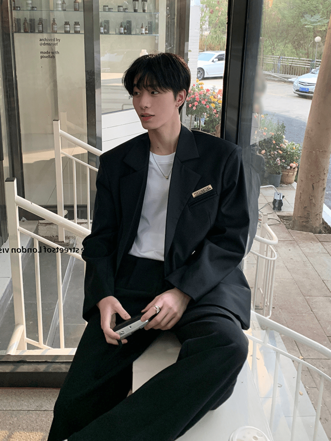 [ONELYC1NS] Koreanischer lockerer Anzug st2005