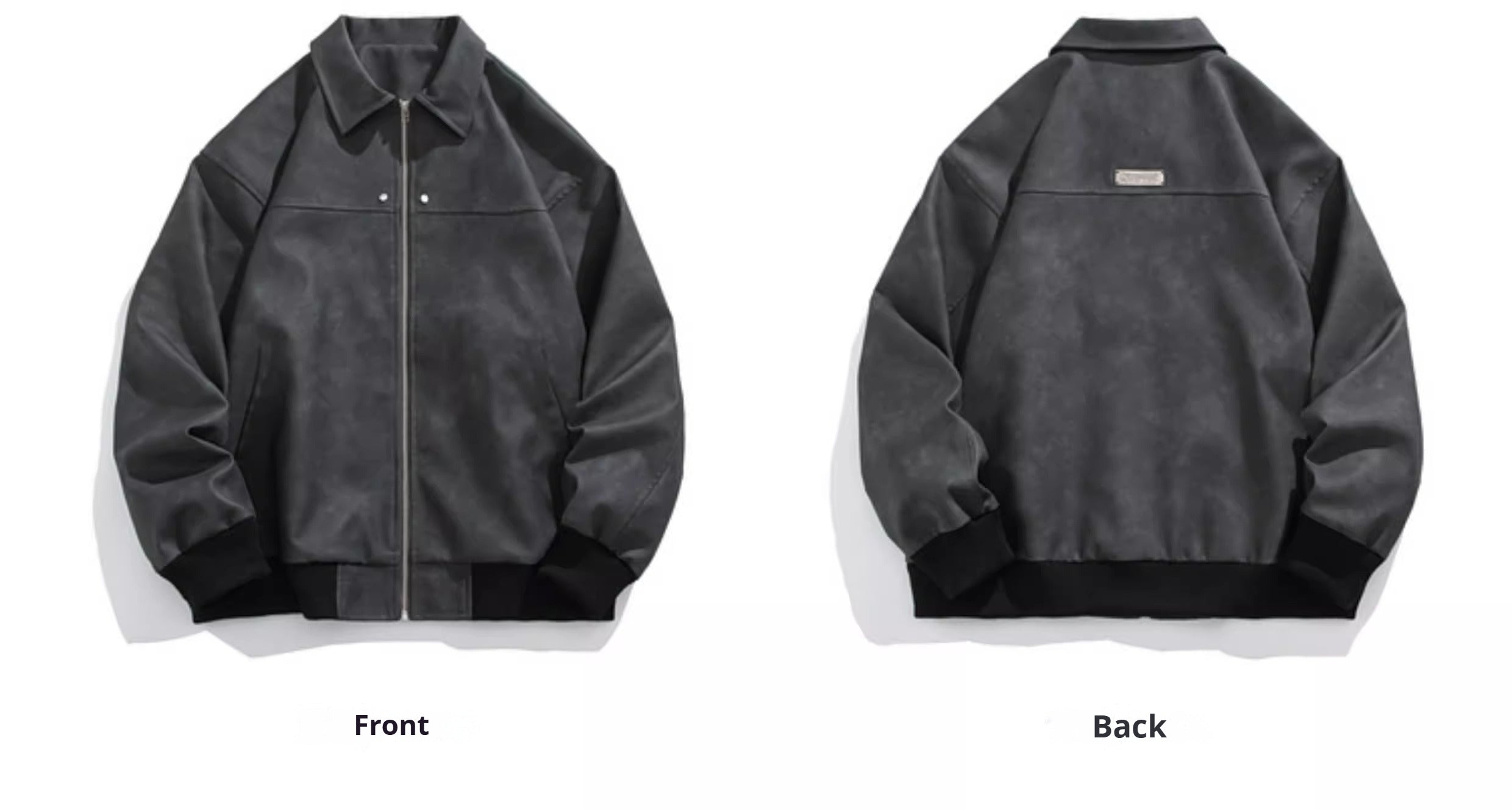 American Vintage Brown Lapel Leather Jacket Men's Maillard Suede Couple Jacket