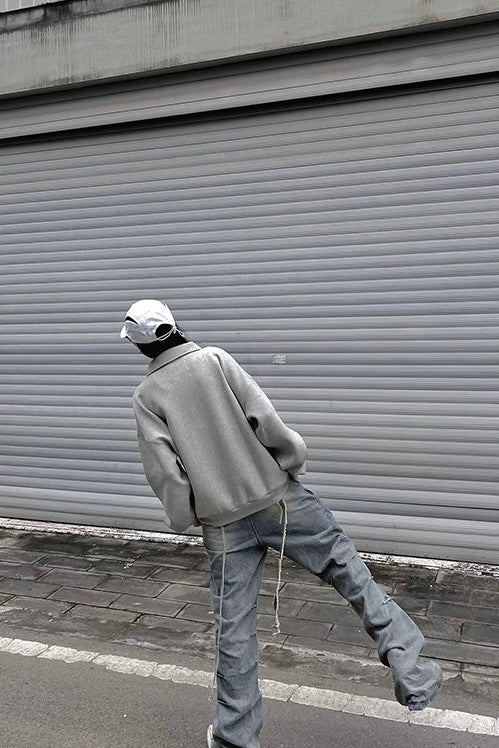 [플랫룸] 박스핏 폴로 스웨트셔츠 ST2060 