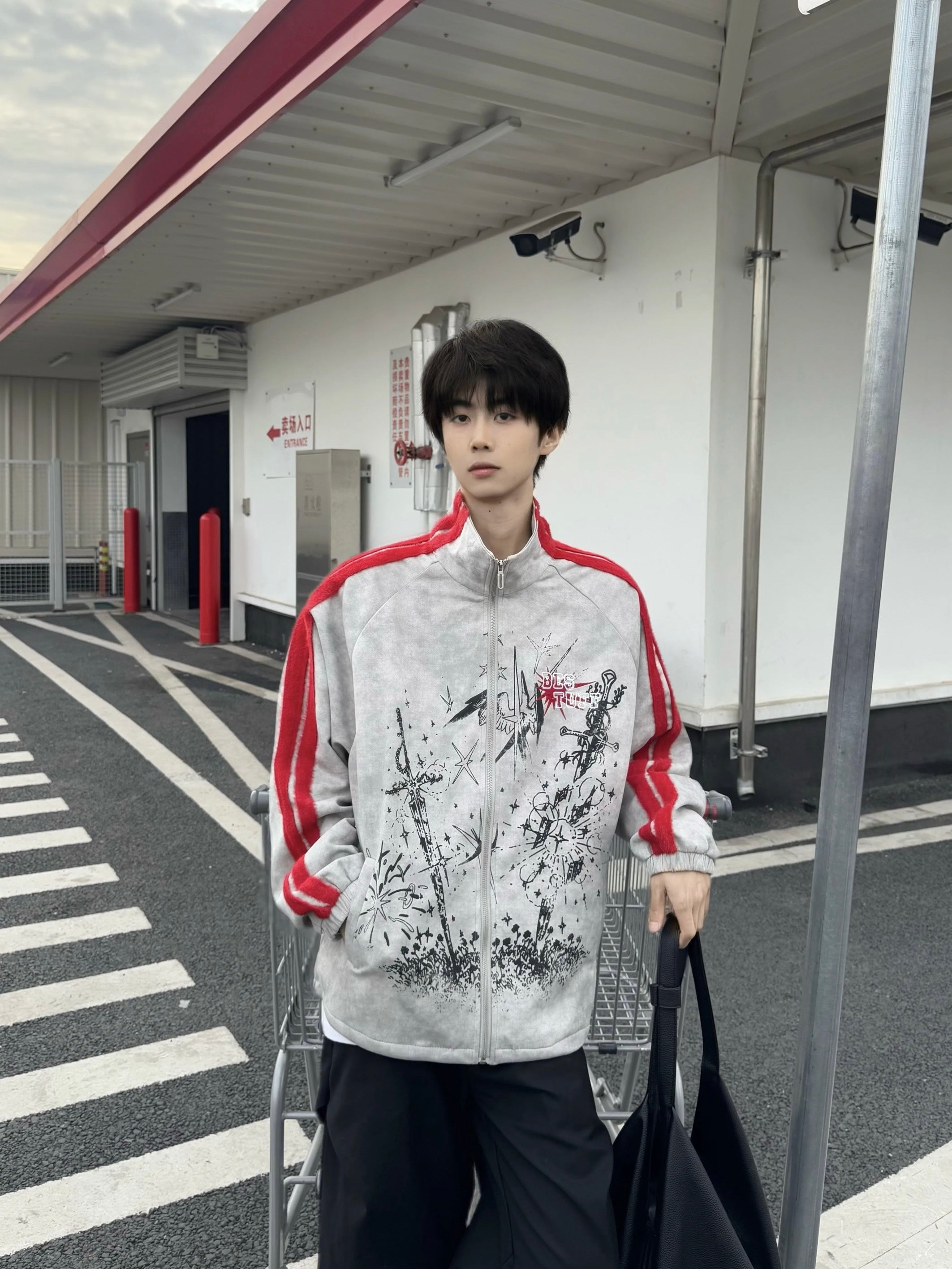 [BLACKBB] COLORBLOCK STREET JACKET st5041