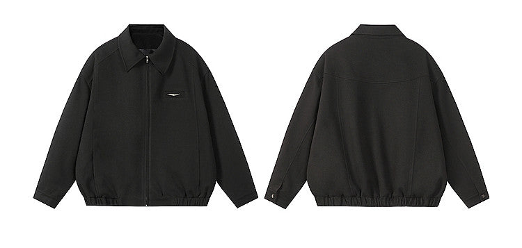 AMERICAN PILOT JACKET CASUAL OVERSIZED ZIP-UP COAT EHW5007