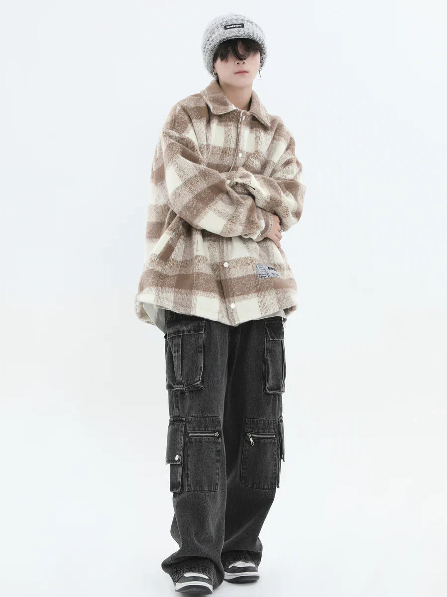 [INSstudios] LOGO LOOSE LAPEL JACKET ST1239