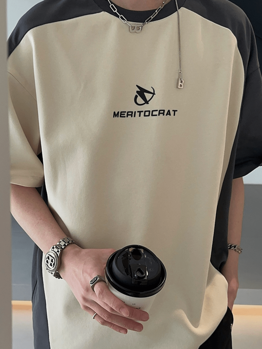 [JH HOMME] loose summer half-sleeve design t-shirt st2258