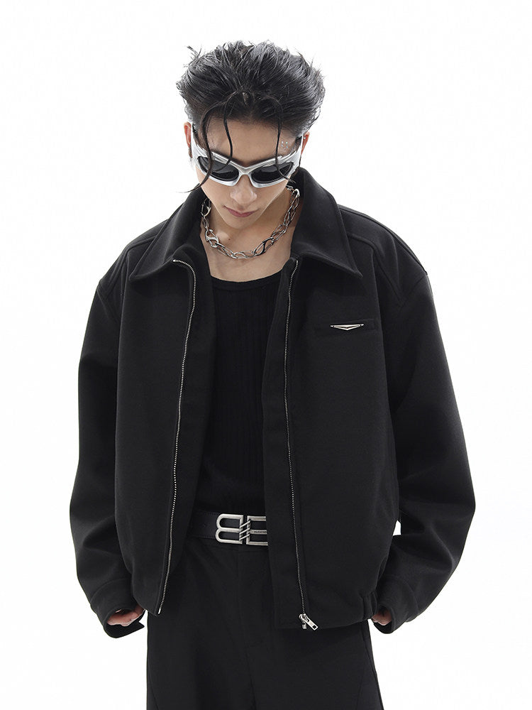 AMERICAN PILOT JACKET CASUAL OVERSIZED ZIP-UP COAT EHW5007