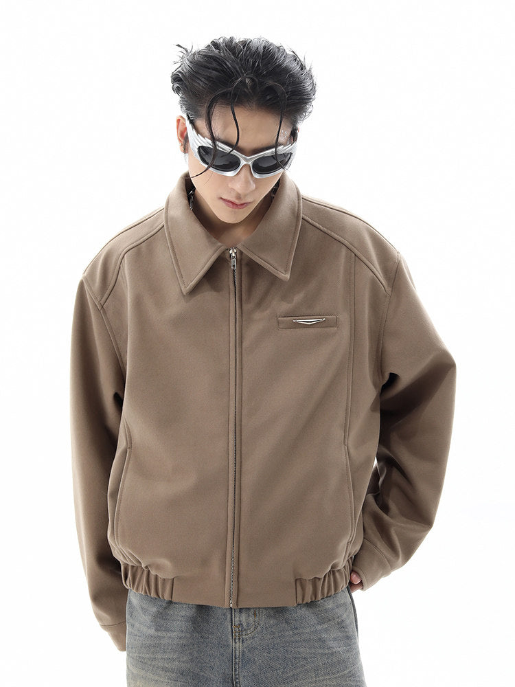 AMERICAN PILOT JACKET CASUAL OVERSIZED ZIP-UP COAT EHW5007