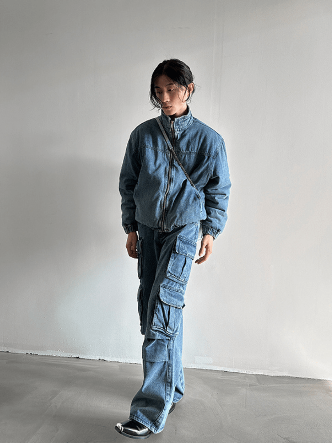 [GENESISBOY] Heavy Wash Multi-Pocket Jeans st1983