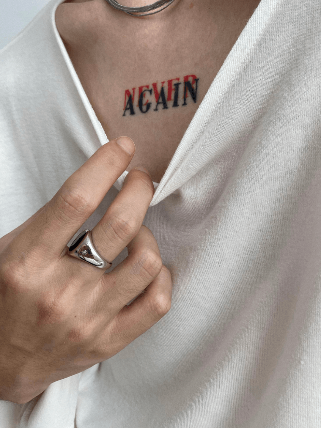 [GENESISBOY] Wool feel fabric high T-shirt st1303