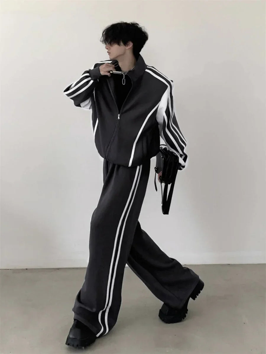 [가을바람] 캐주얼 스트라이프 수트 