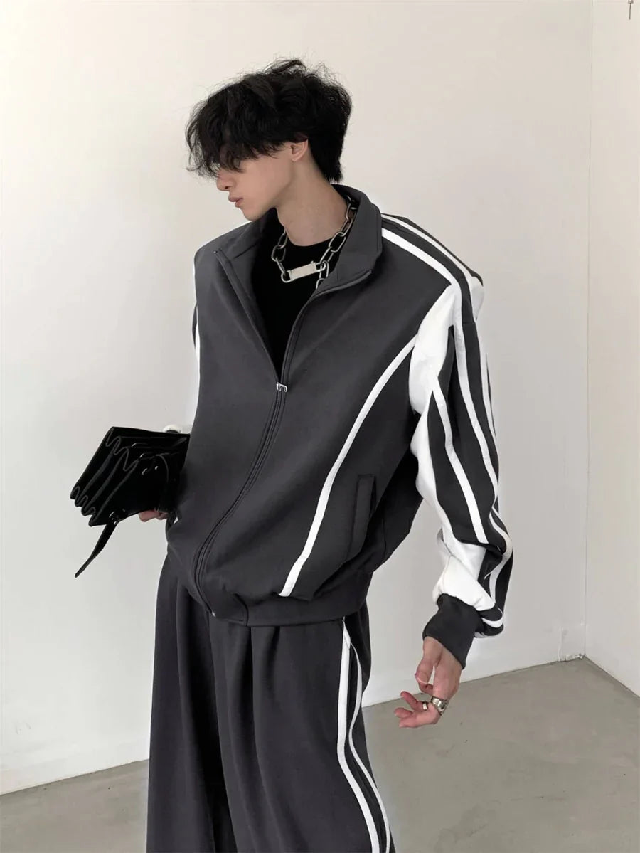 [가을바람] 캐주얼 스트라이프 수트 