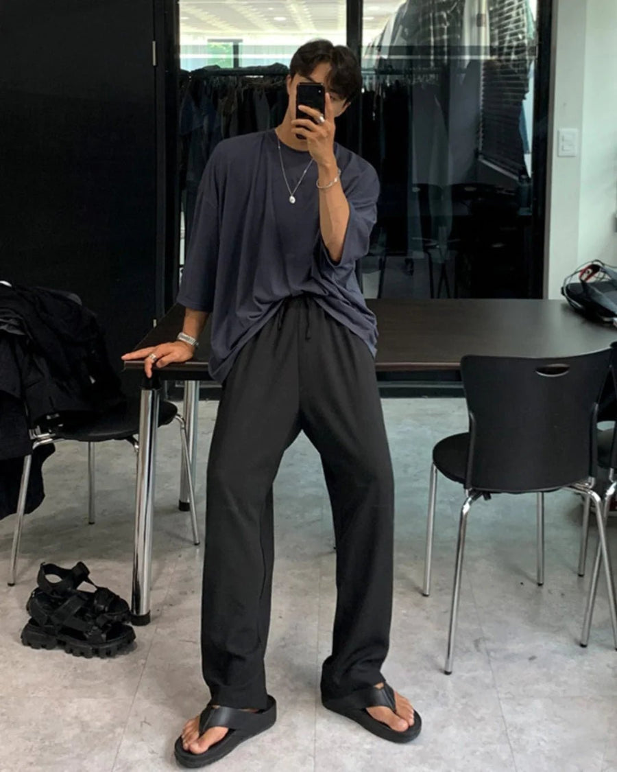 [MRCYC] 면 소재 루즈핏 라운드넥 반팔 티셔츠 ST1054 