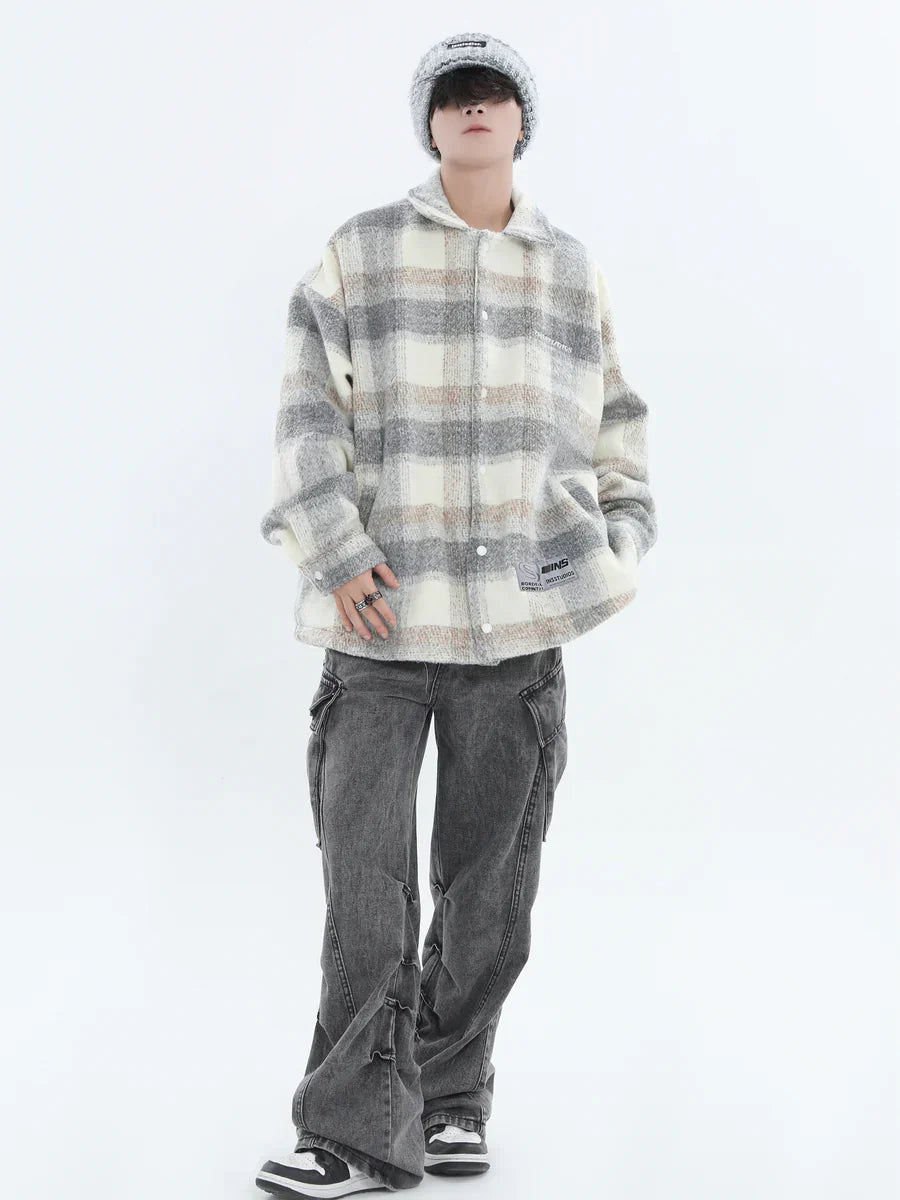 [INSstudios] LOGO LOOSE LAPEL JACKET ST1239