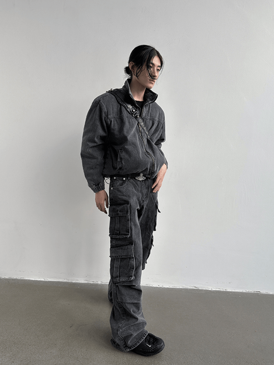 [GENESISBOY] Heavy Wash Multi-Pocket Jeans st1983