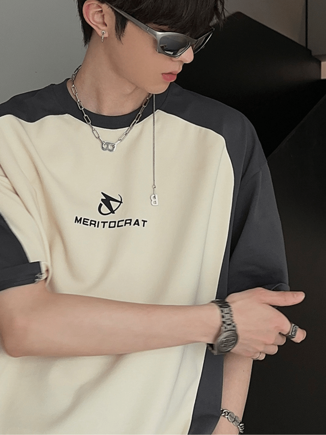 [JH HOMME] loose summer half-sleeve design t-shirt st2258