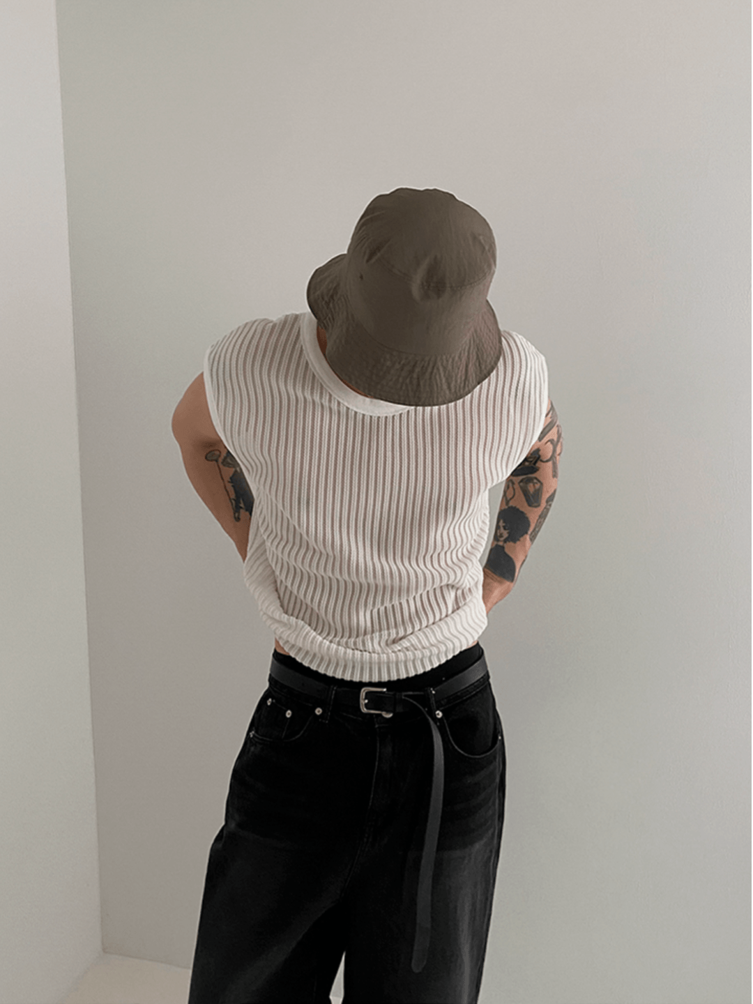 [MRCYC] Round Neck Sleeveless T-shirt st1679