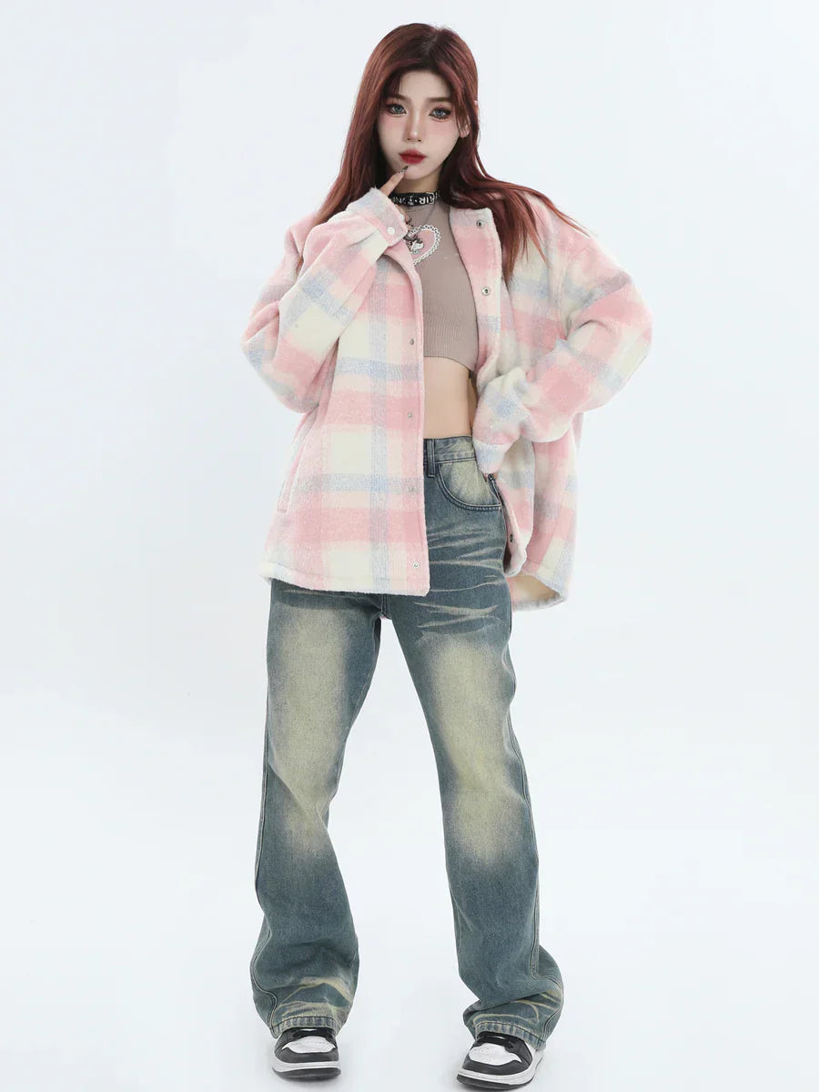 [INSstudios] LOGO LOOSE LAPEL JACKET ST1239