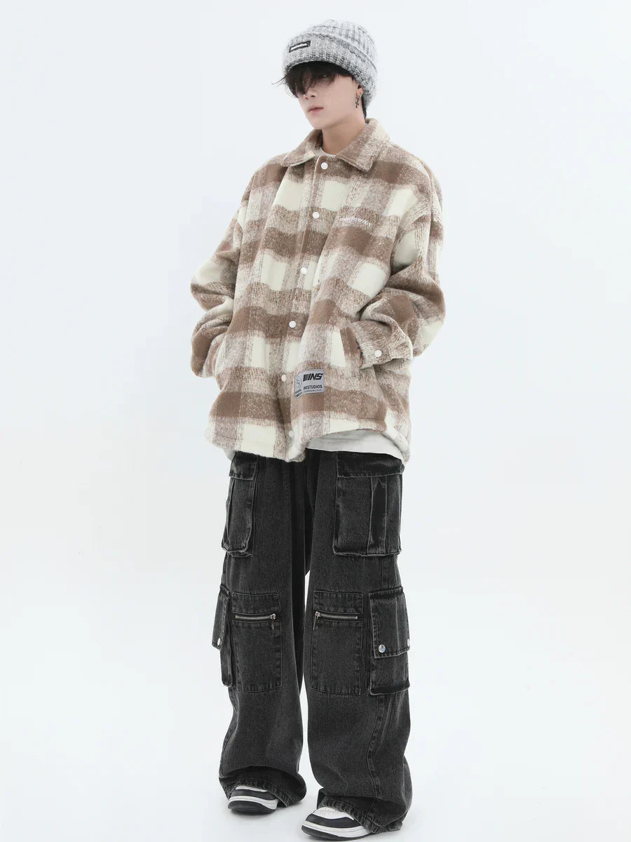 [INSstudios] LOGO LOOSE LAPEL JACKET ST1239