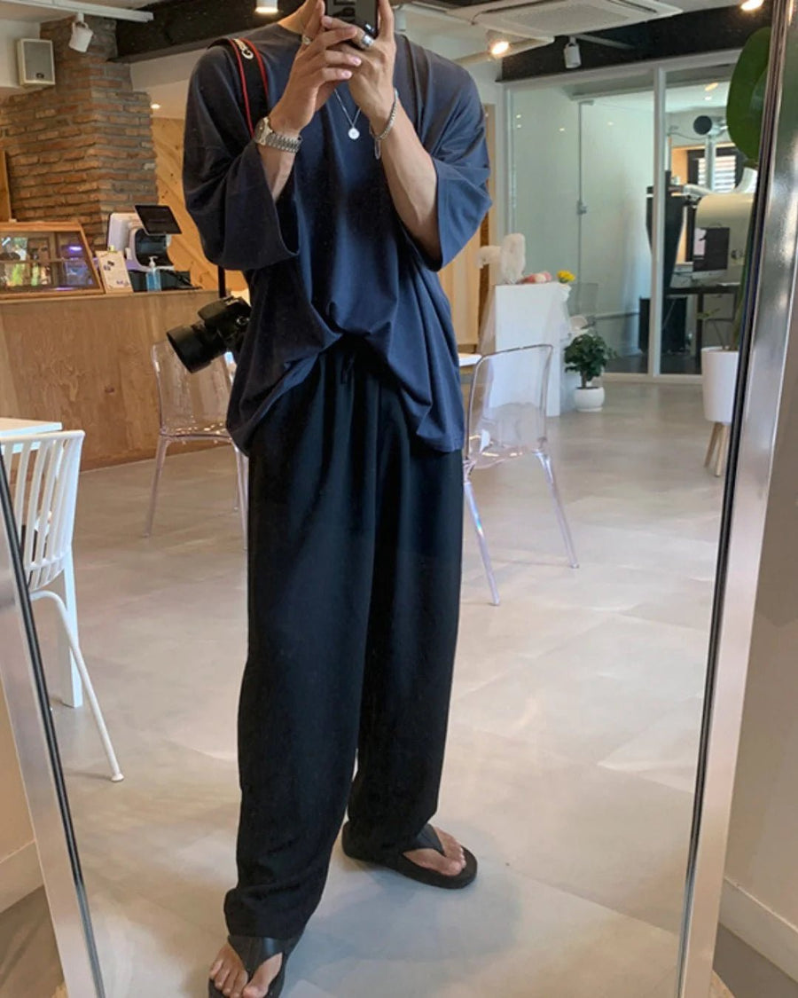 [MRCYC] 면 소재 루즈핏 라운드넥 반팔 티셔츠 ST1054 