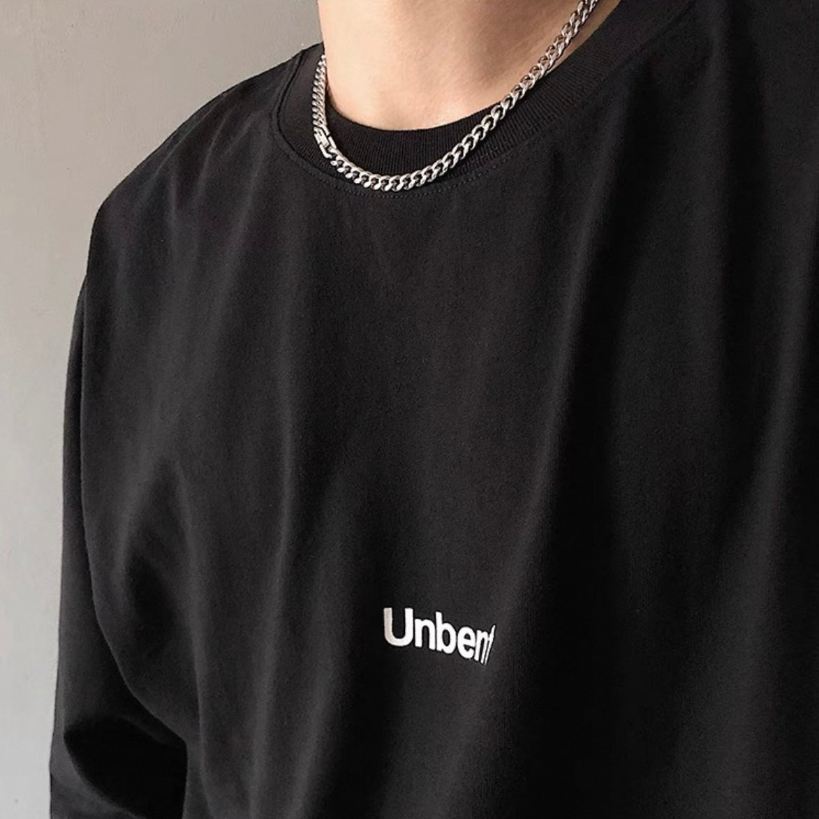 [STEP BL_CK] 티타늄 스틸 쿠반 링크 목걸이 st5059