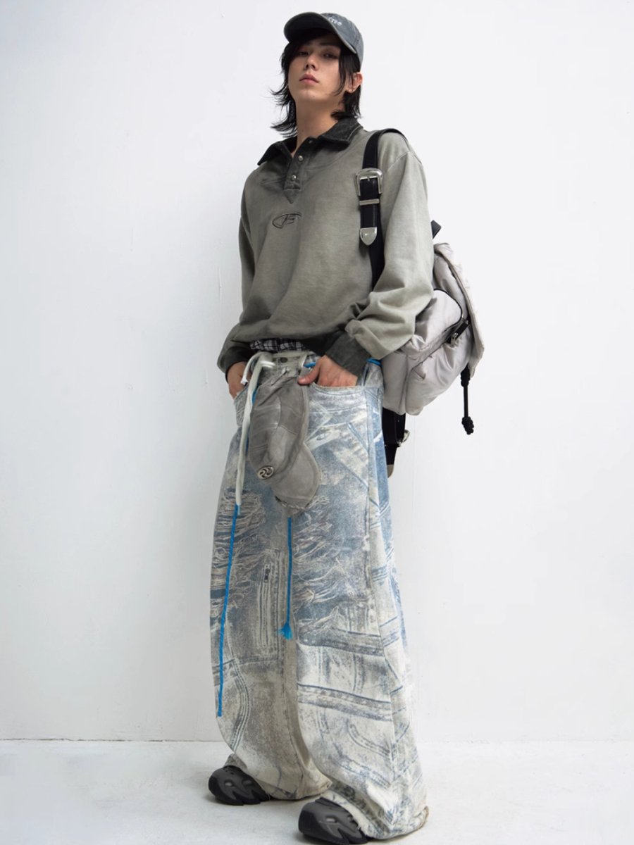 [PEOPLESTYLE] Polo Neck Sweatshirt st2655