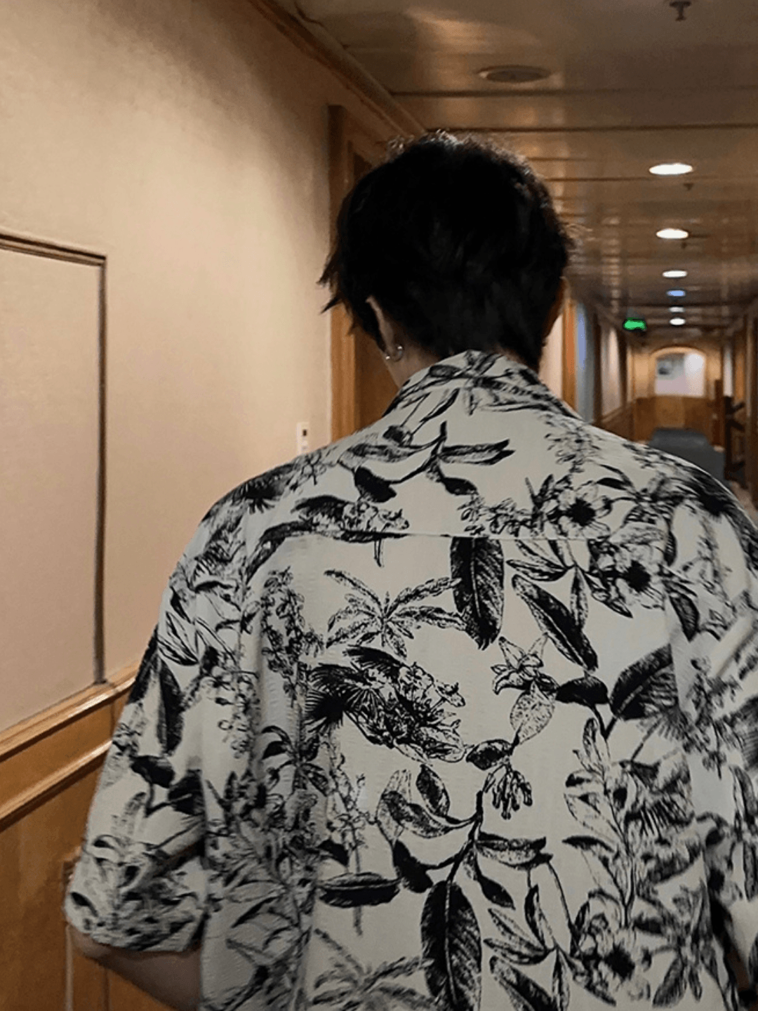 [JM HOMME] Tide Printed Short-sleeved Shirt st1747