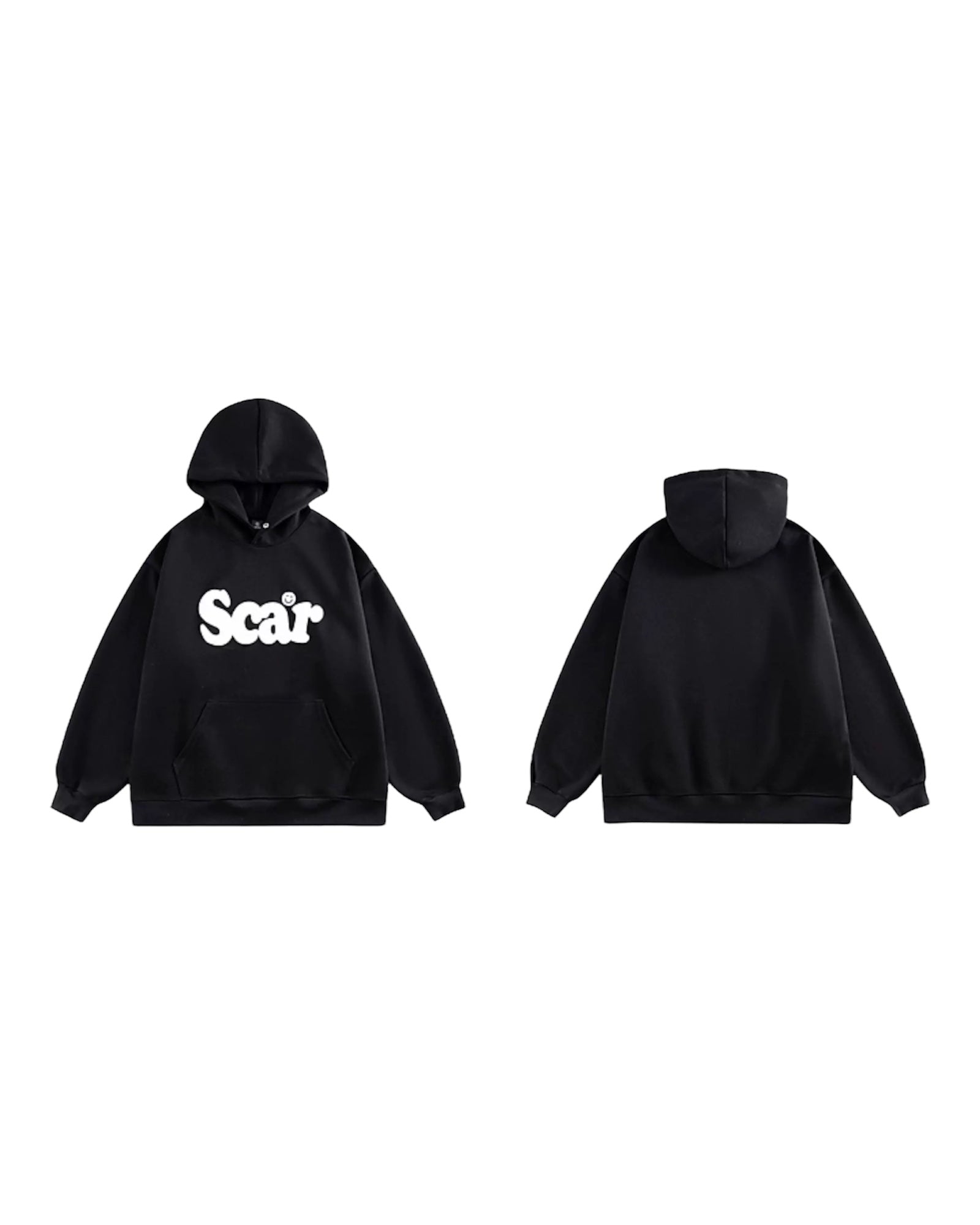 [FLAT ROOM] SCAR GRAPHIC PRINTED HOODIE ST2051 
