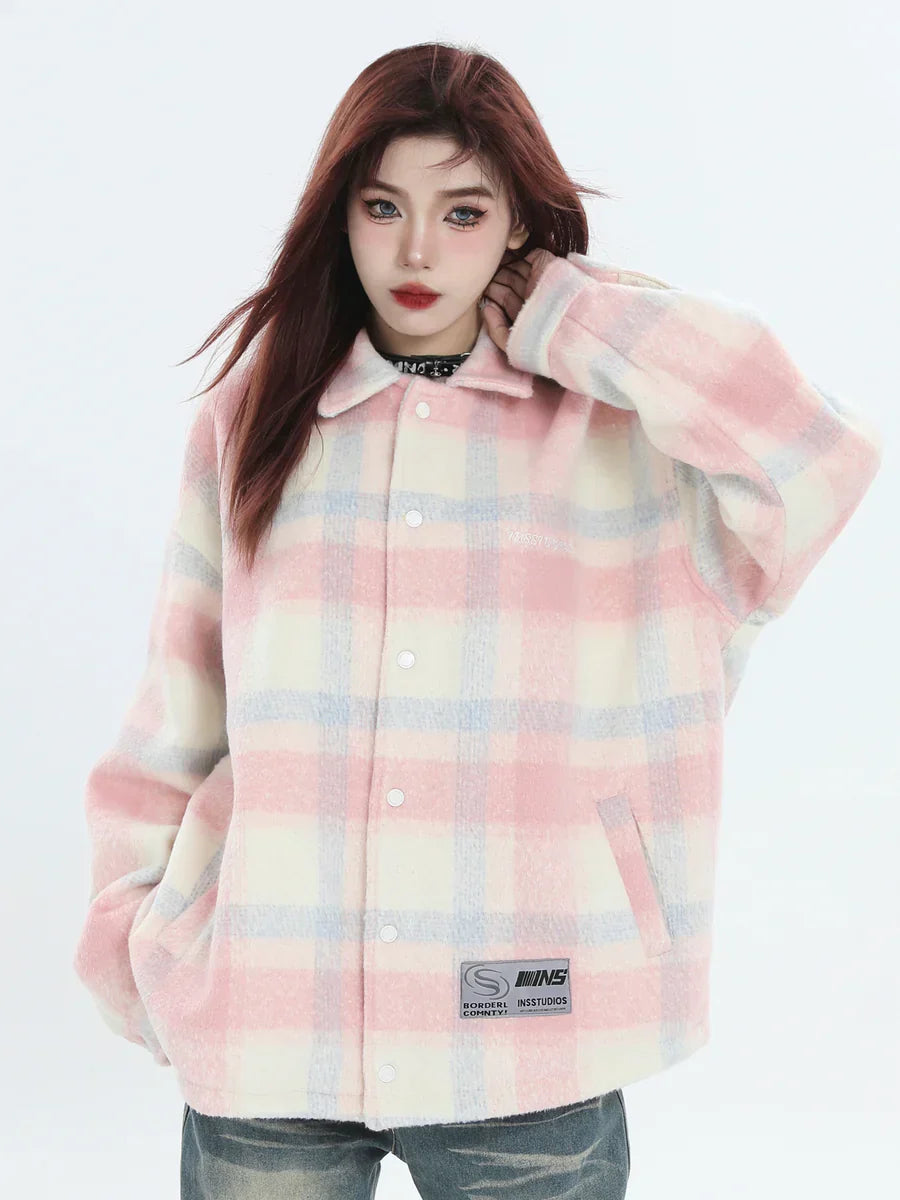 [INSstudios] LOGO LOOSE LAPEL JACKET ST1239