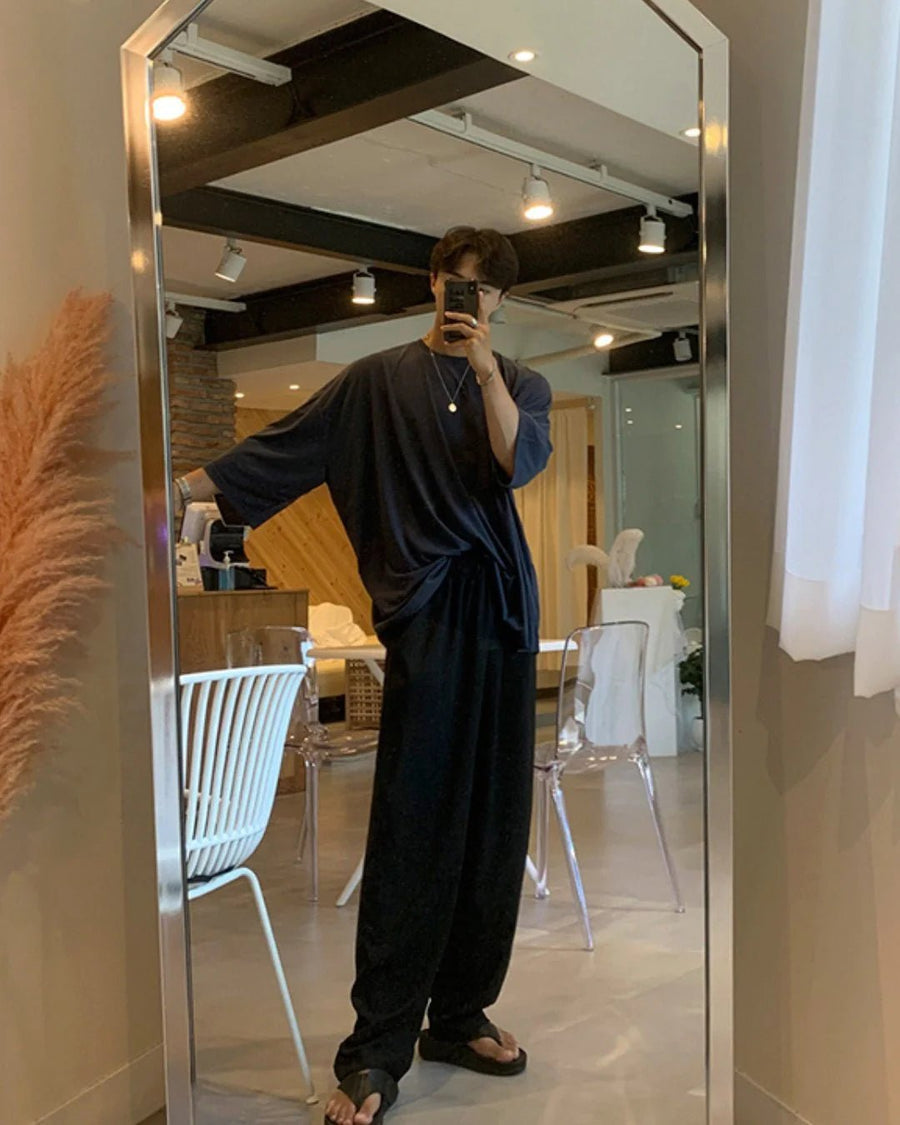 [MRCYC] 면 소재 루즈핏 라운드넥 반팔 티셔츠 ST1054 