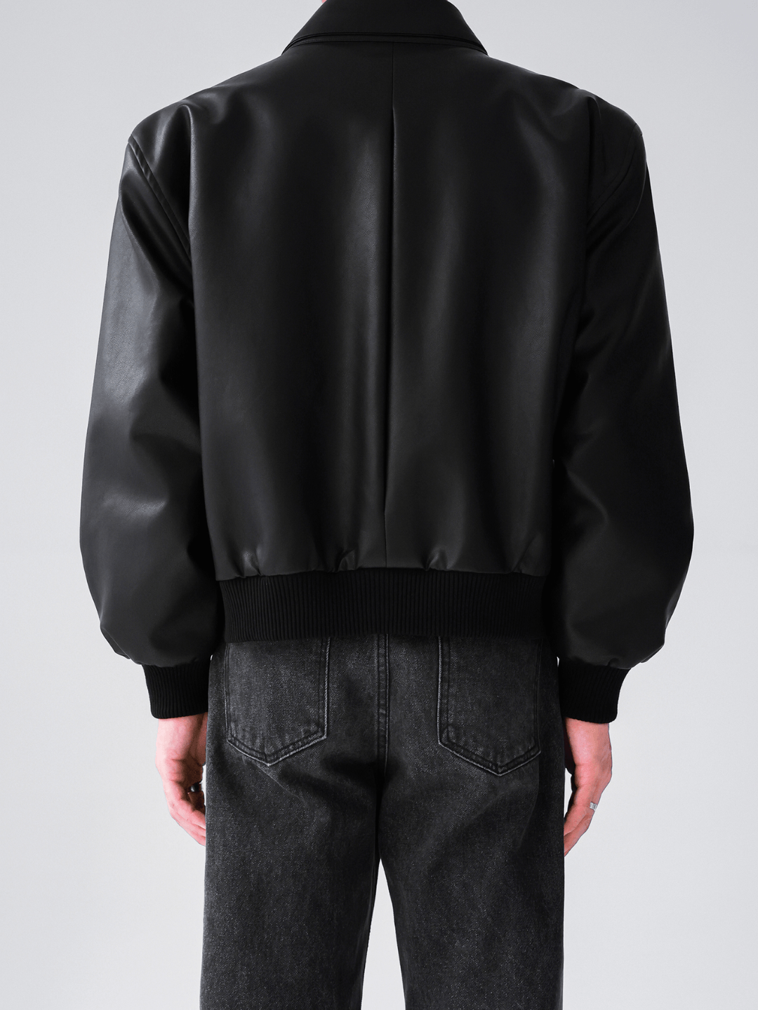 [HOHO] Dumb black leather jacket st1523