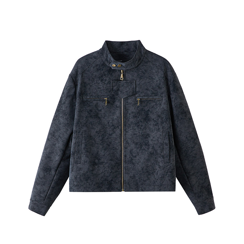 Vintage Harrington-Jacke mit Stehkragen und Batikmuster SIN0951 