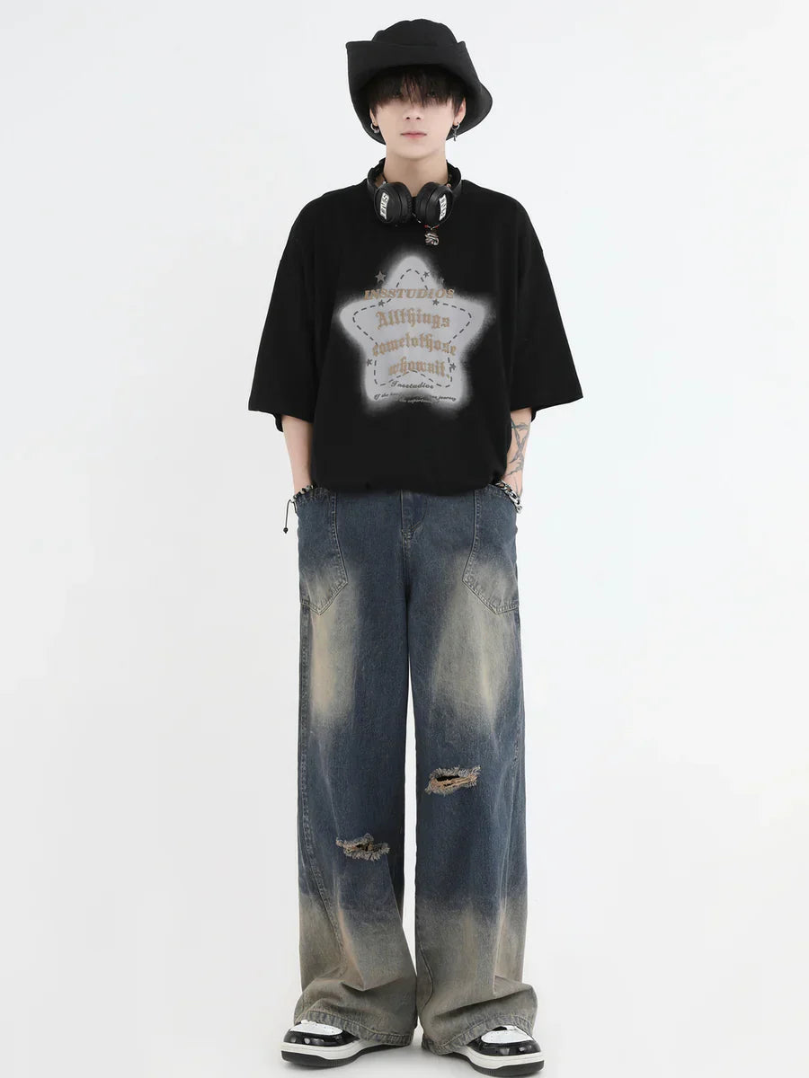 [INSstudios] AMERICAN CUT WASH JEANS ST561 