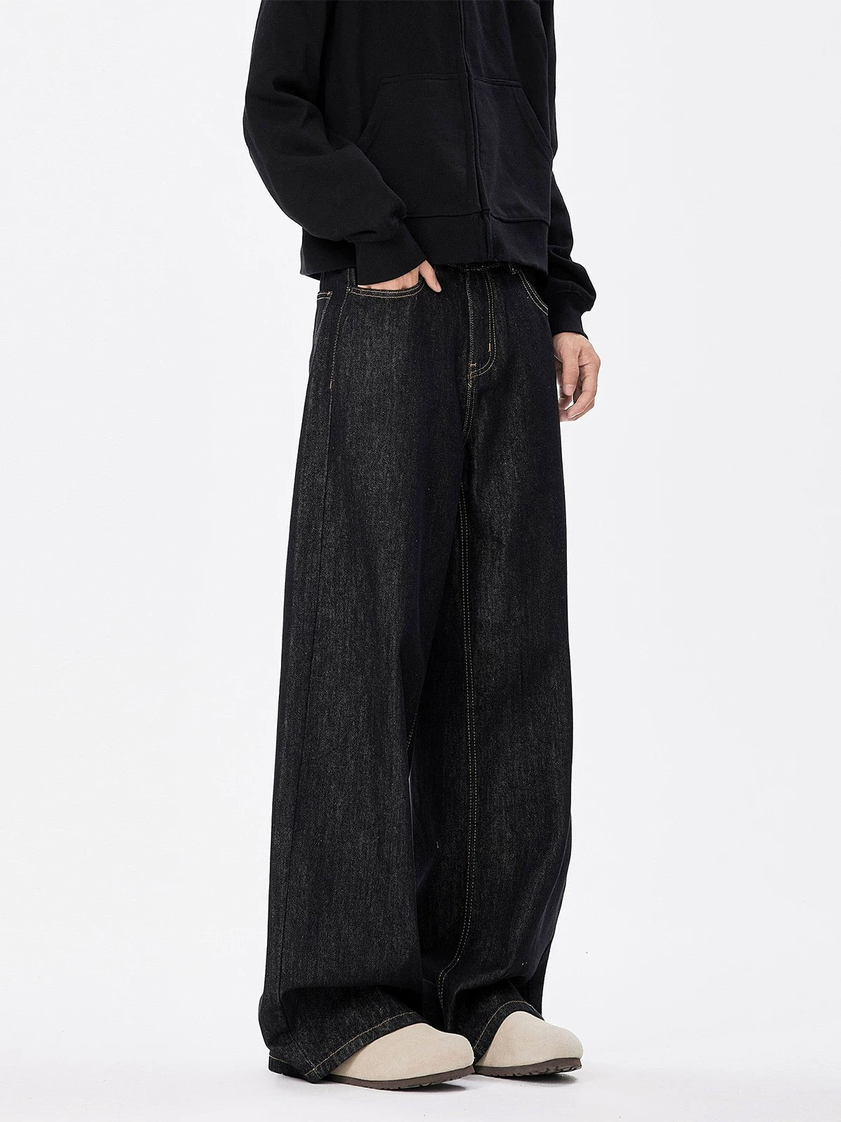 [FLAT ROOM] CLEANFIT STACKED WIDE LEG JEANS st5013