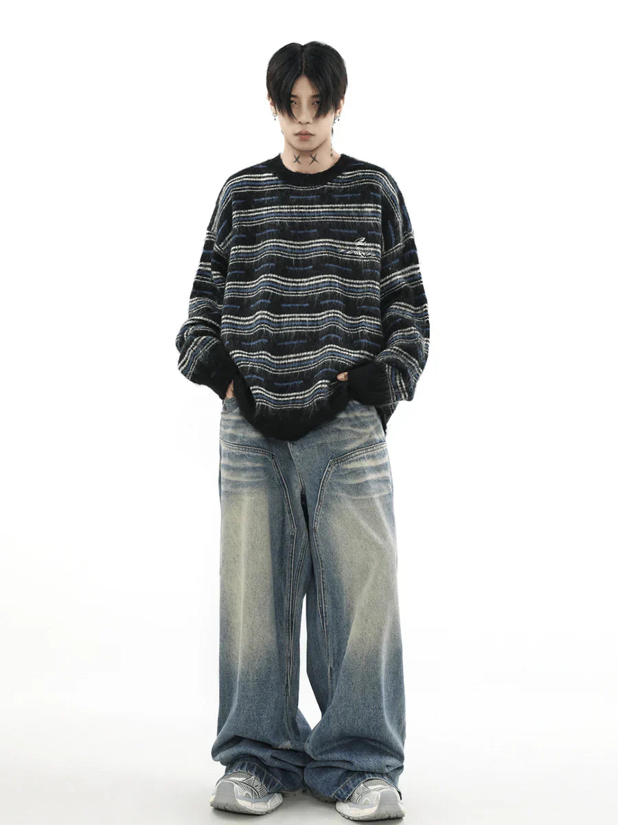 [MRNEARLY] ADVANCED SENSE OF ROUND NECK SWEATER ST1703