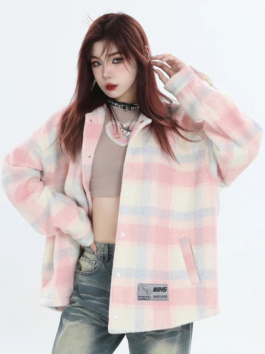 [INSstudios] LOGO LOOSE LAPEL JACKET ST1239