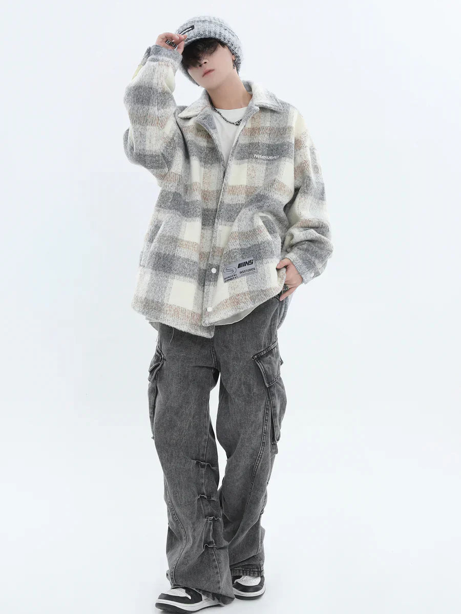 [INSstudios] LOGO LOOSE LAPEL JACKET ST1239