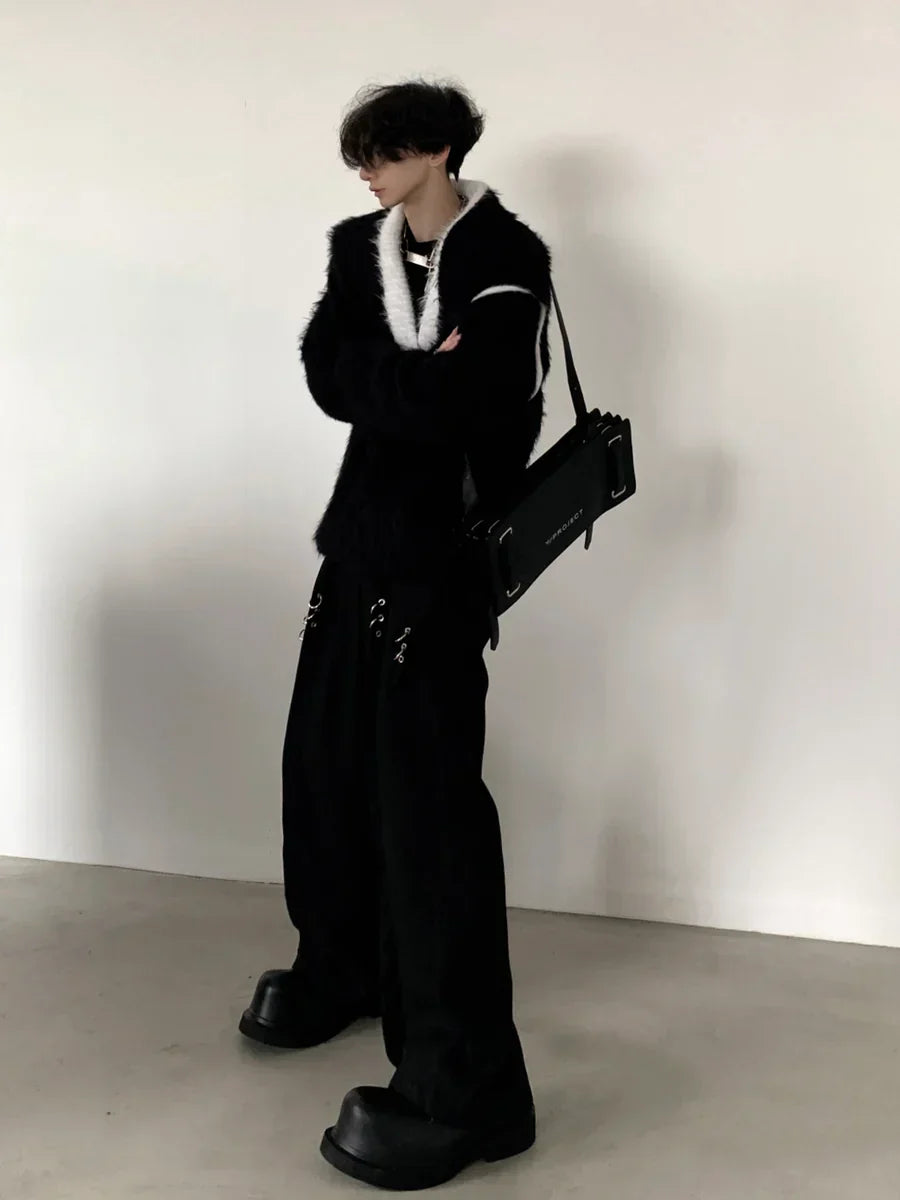 [가을바람] 디자인 루즈핏 브이넥 니트 스웨터 ST613 