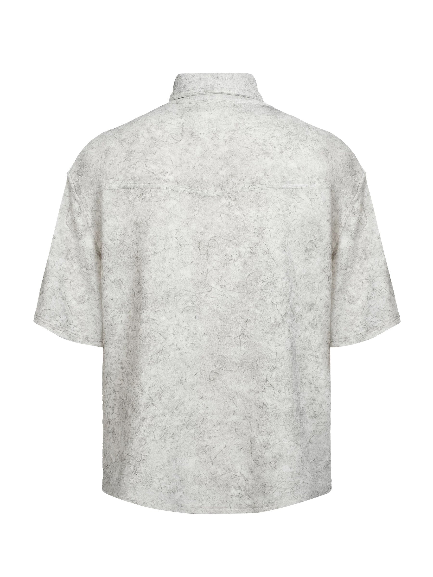 [TERRAINCO] TEXTURE RELAXED COLLAR SHIRT st5019