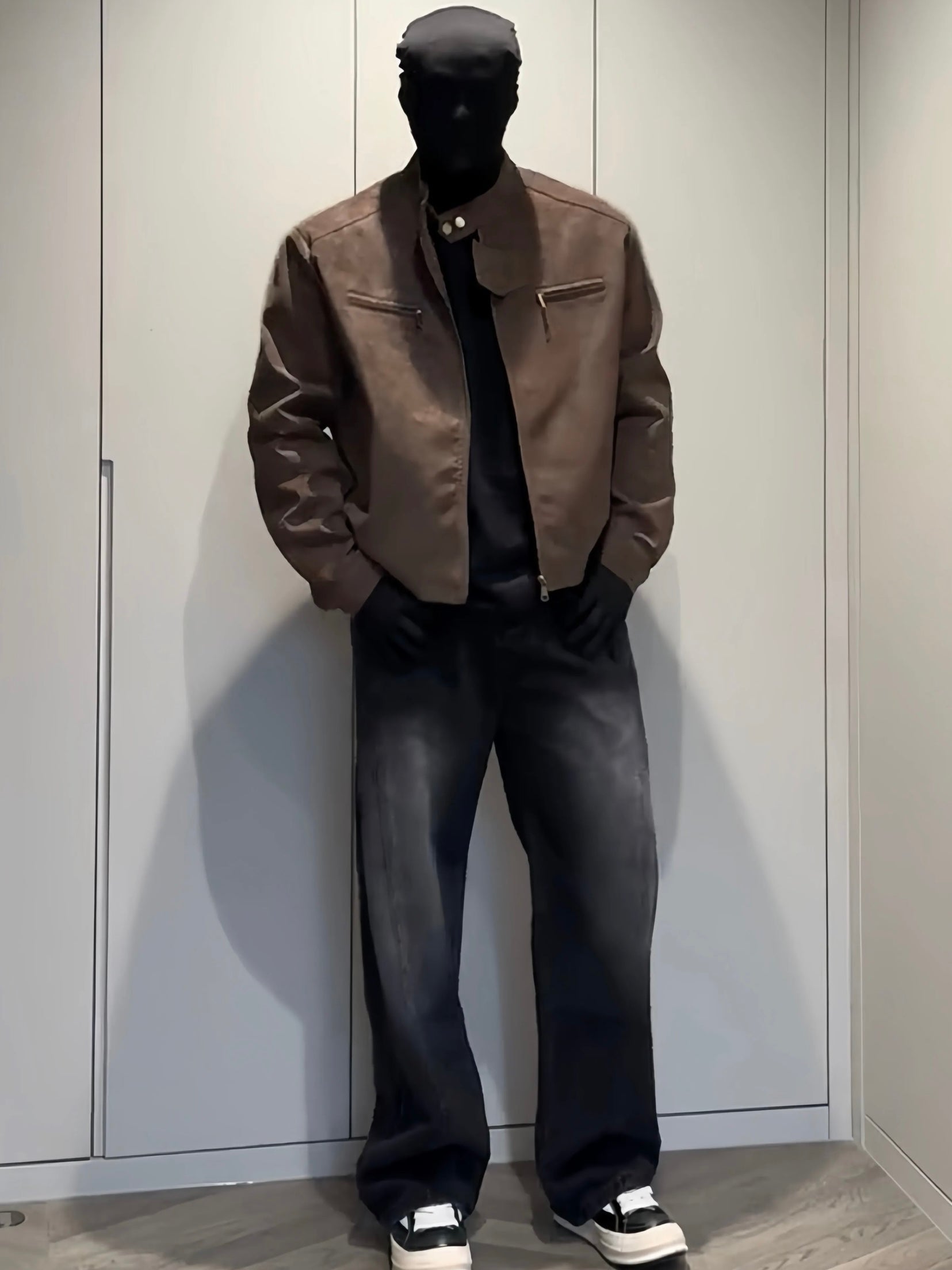 WASHED SABER-CUT JEANS EHK6001