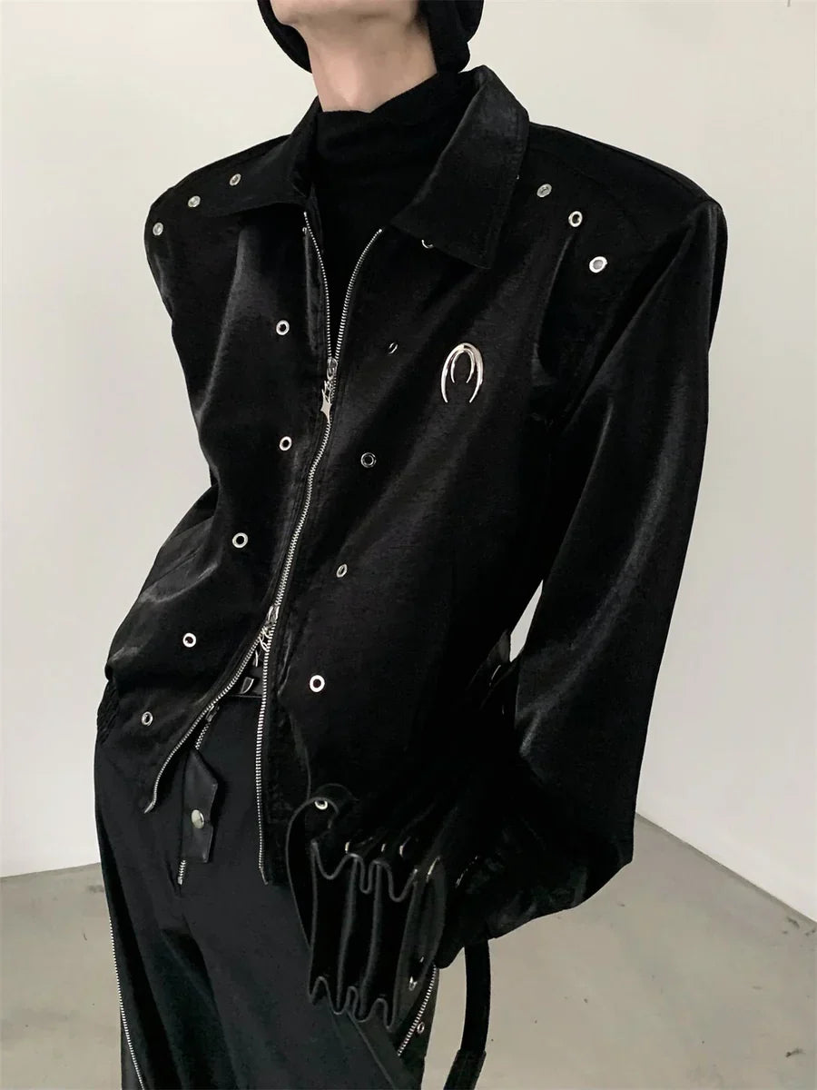 [AUTUMNWIND] 숄더패드 실루엣 라펠 숏 재킷 ST517 